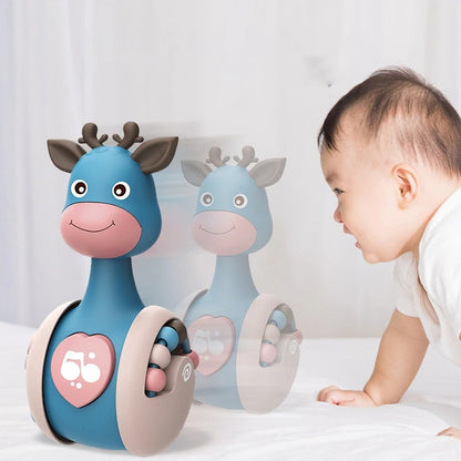 3 in 1 Sliding Deer Baby Tumbler Rattle Toy - Kids Learning Toys 2024