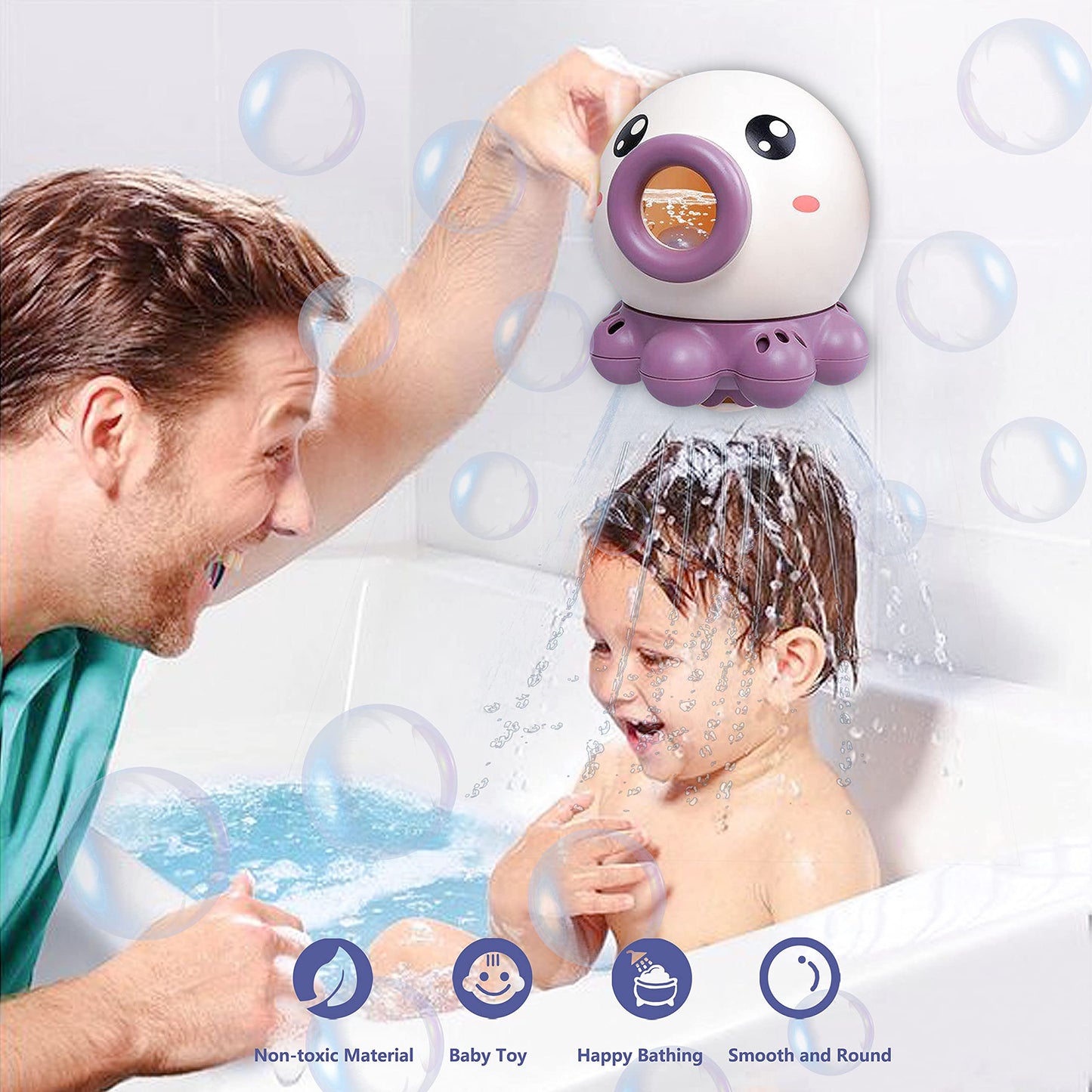 Octopus Fountain Bath Toy - Interactive Water Fun for Kids