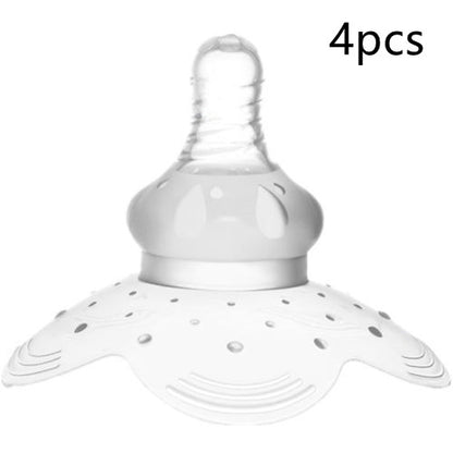 one nipple shield with writing 4pcs