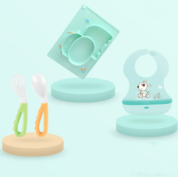 Cartoon Silicone Baby Bowl with Strong Suction Base for Infant Feeding