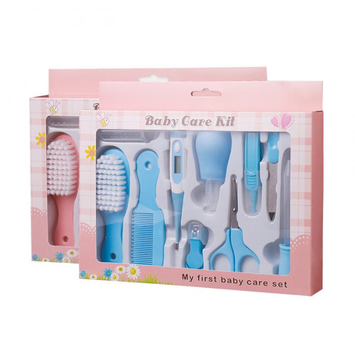 two Ultimate Baby Care KitL one blue and one pink