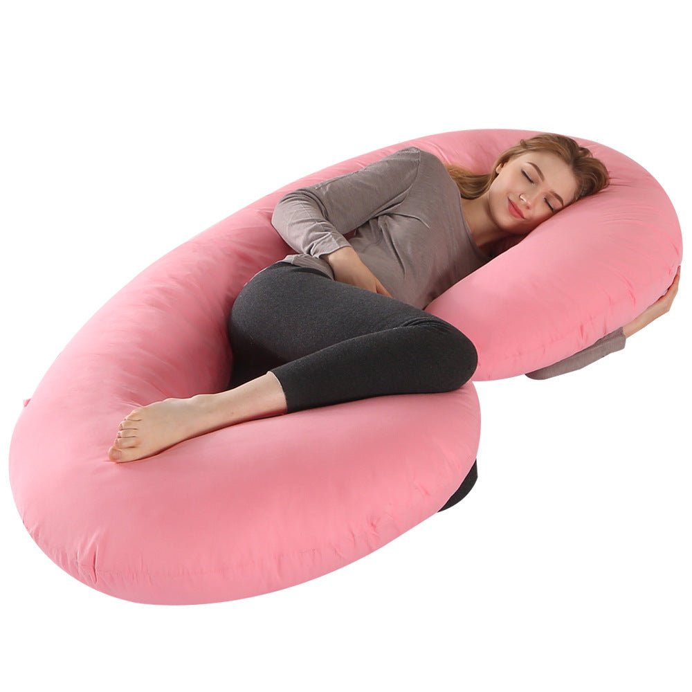 Crystal Velvet C-Shaped Maternity Sleeping Pillow