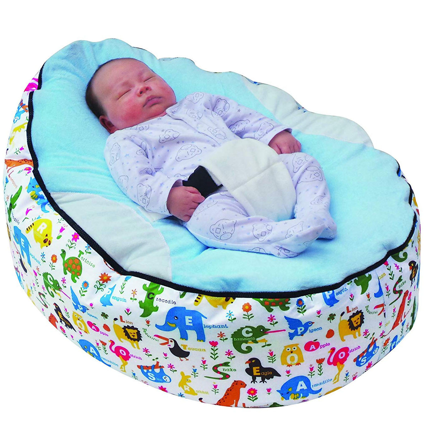 blue Colorful Baby Sofa Bed Cover