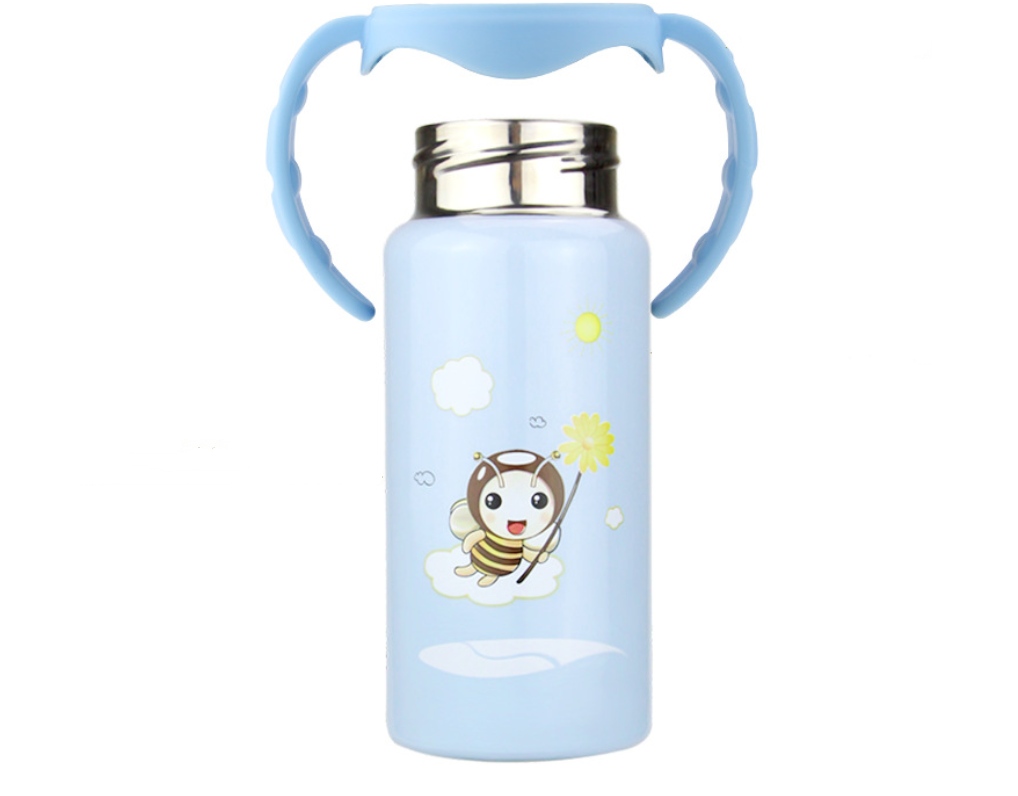 Stainless Steel Insulated Baby Feeding Bottle with Handle