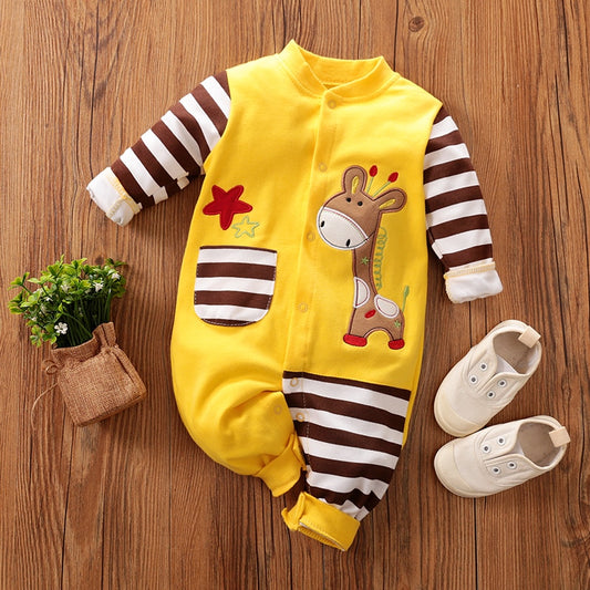 Baby One-Piece Clothes - Soft Cotton Fabric