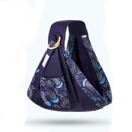 strong blue Soft & Breathable Baby Wrap Carrier 