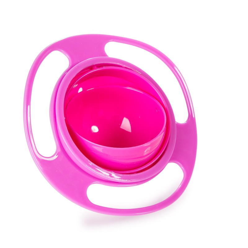 360 Rotate Universal Spill-proof Bowl pink