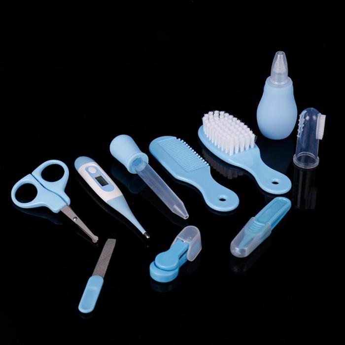 blue Ultimate Baby Care Kit on black background