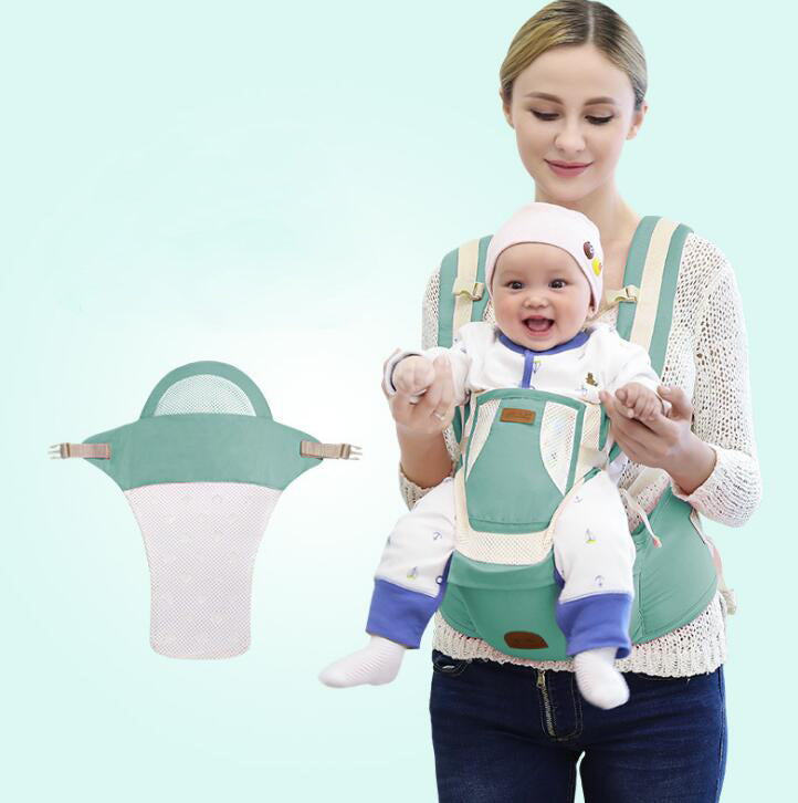 green 3-in-1 Breathable Baby Waist Stool 