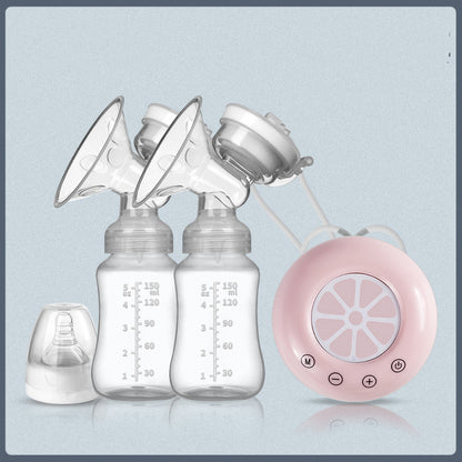 two opened box USB Plug-In Bilateral two Breast Pump 