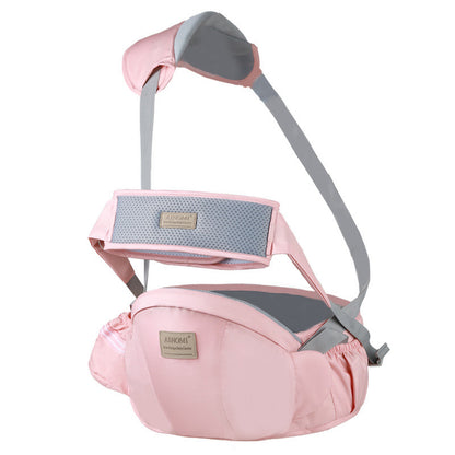 pink hard Comfortable Multifunctional Baby Waist Stool & Carrier Strap