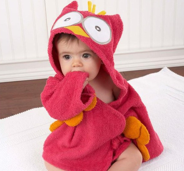 Cute Animal Baby Bath Towels - Cotton Bathrobes