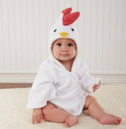 Cute Animal Baby Bath Towels - Cotton Bathrobes