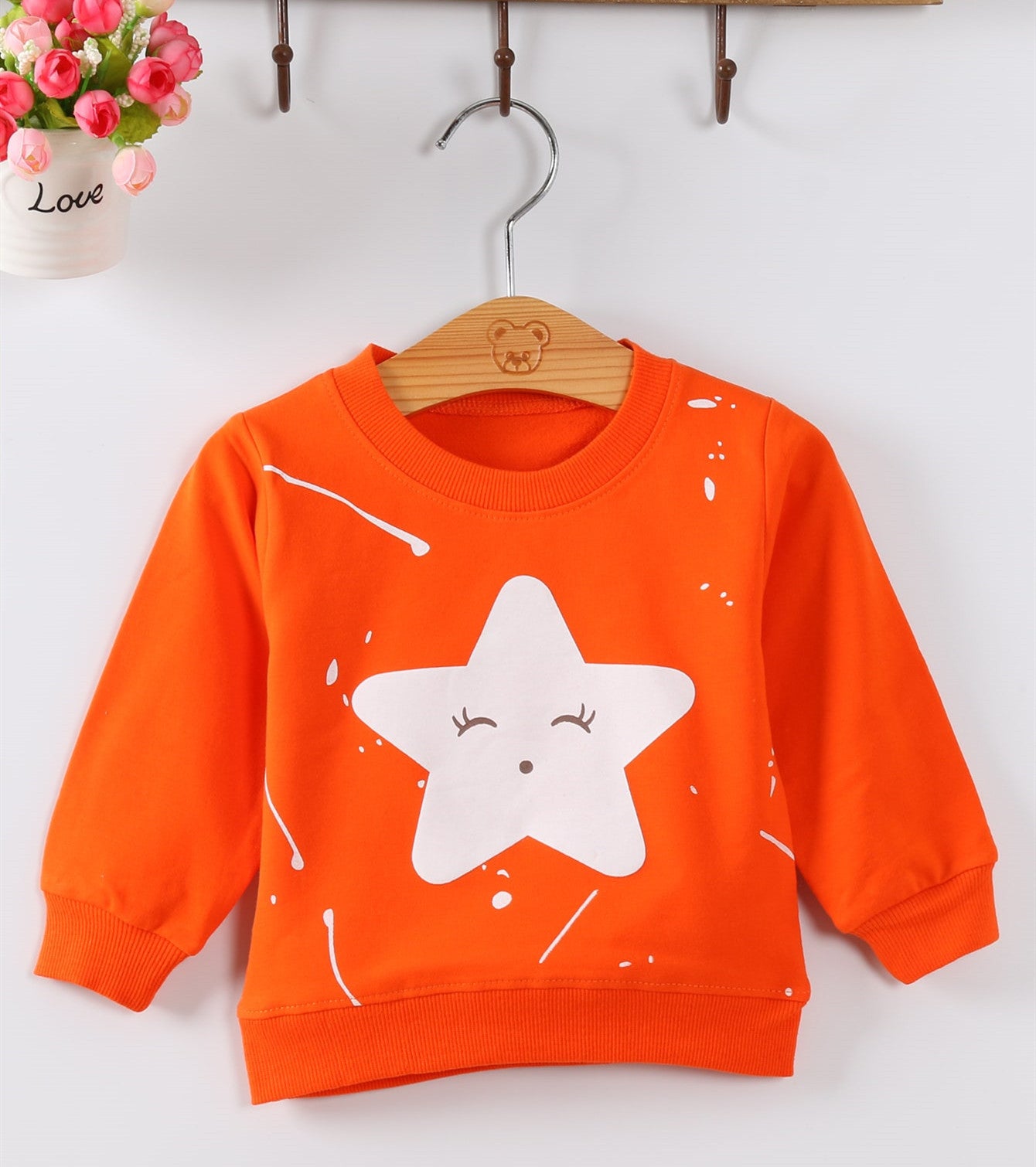 Newborn Baby Girl Sweater - Korean Style