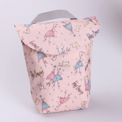 Multifunctional Baby Diaper Storage Bag pink color