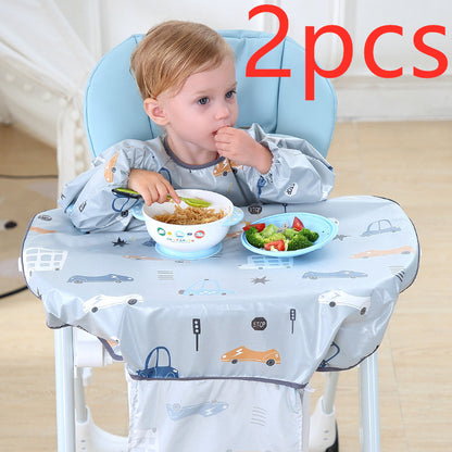 Cartoon Baby Dining Chair Bib Cover