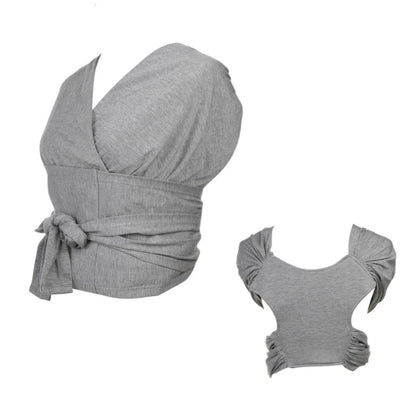 gray  Cotton Baby Sling 