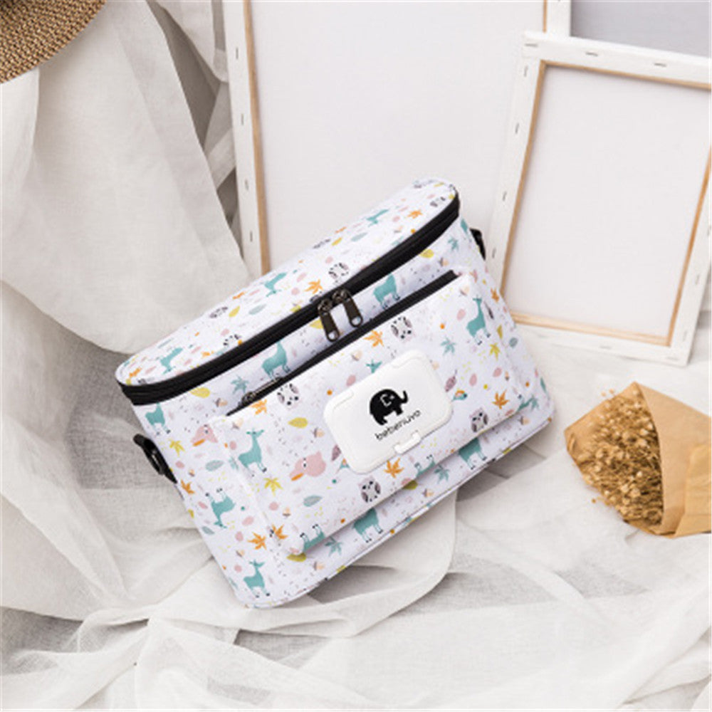 White Portable Fashion Mummy Bag