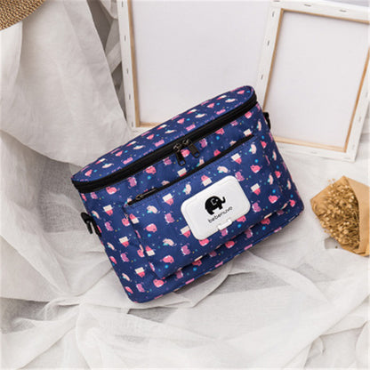 Hard Blue Portable Fashion Mummy Bag