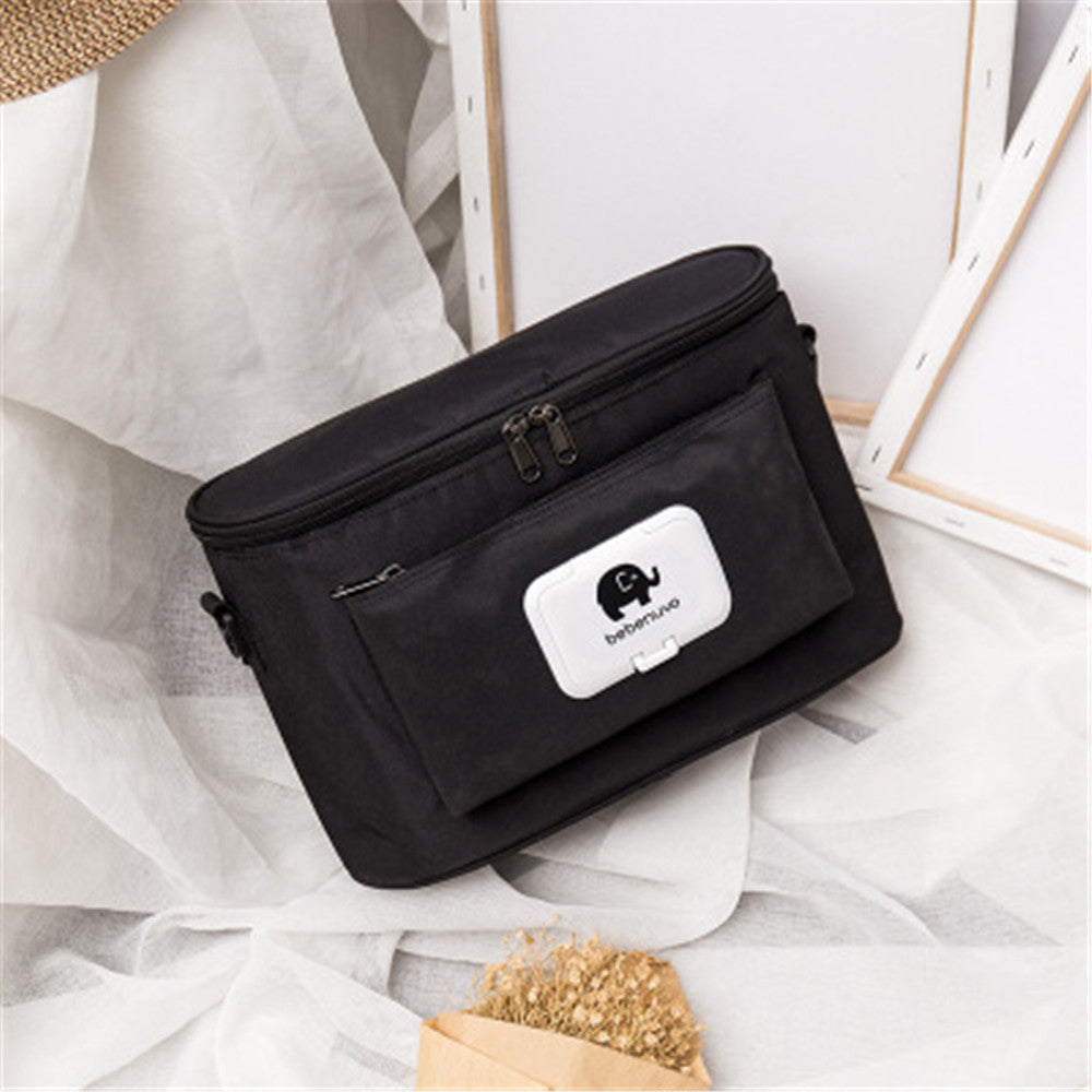 Black Portable Fashion Mummy Bag