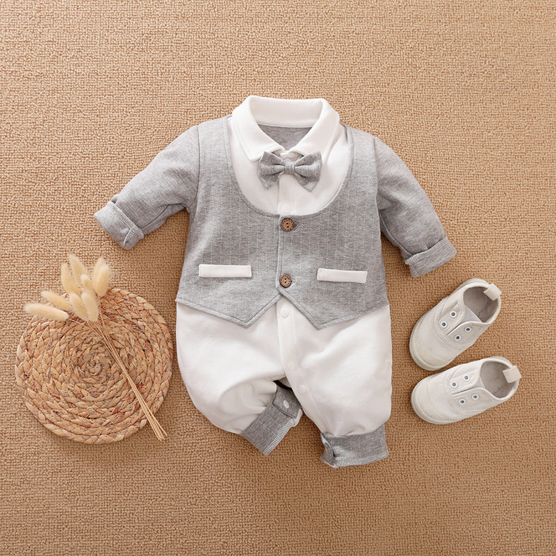 Gentleman Style Baby Jumpsuit - Spring & Autumn Collection