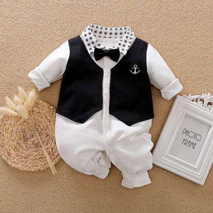 Gentleman Style Baby Jumpsuit - Spring & Autumn Collection