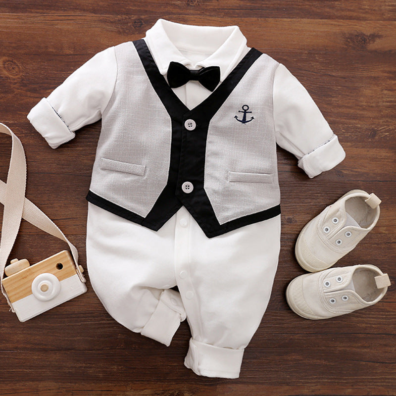 Gentleman Style Baby Jumpsuit - Spring & Autumn Collection