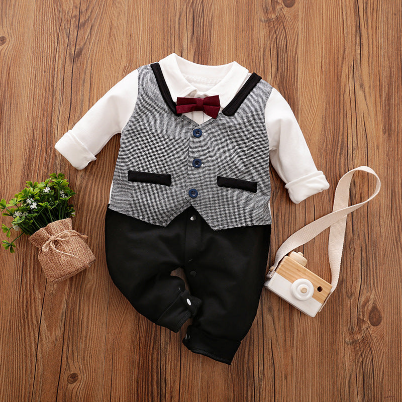 Gentleman Style Baby Jumpsuit - Spring & Autumn Collection