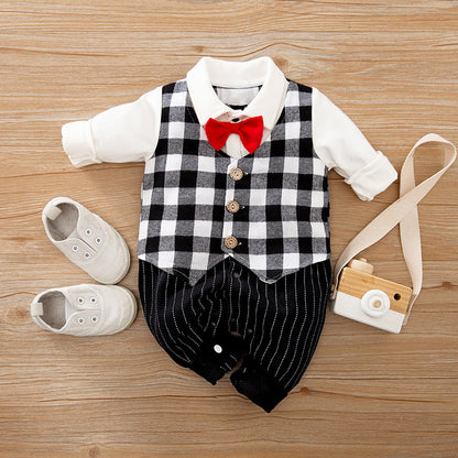 Gentleman Style Baby Jumpsuit - Spring & Autumn Collection