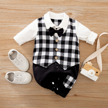 Gentleman Style Baby Jumpsuit - Spring & Autumn Collection