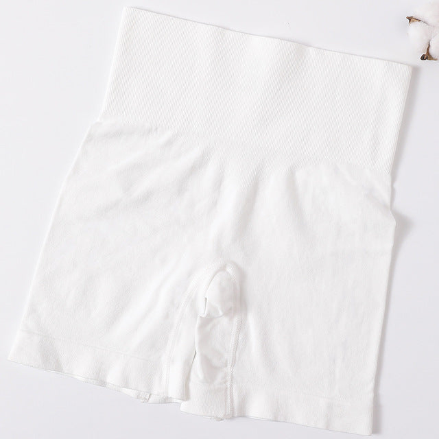 Seamless High-Waist Maternity Sport Shorts white