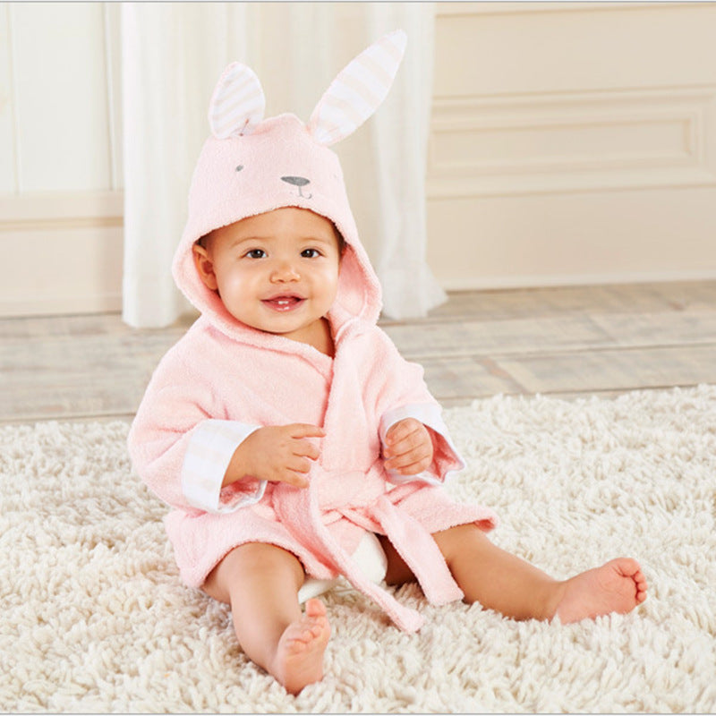 Cute Animal Baby Bath Towels - Cotton Bathrobes