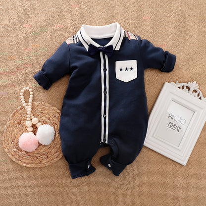 Gentleman Baby Romper - Long Sleeve Baby Clothes