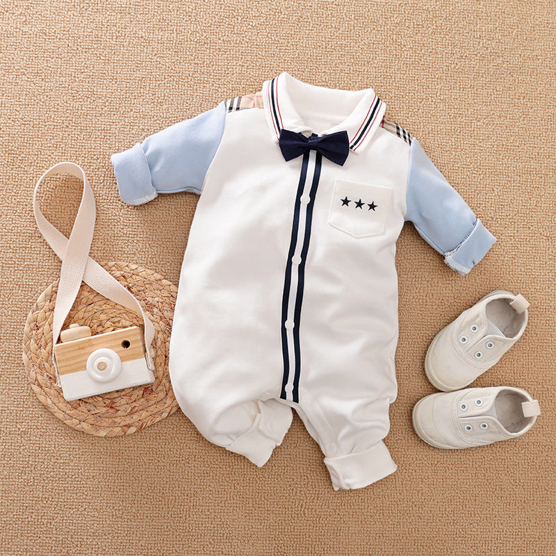 Gentleman Baby Romper - Long Sleeve Baby Clothes