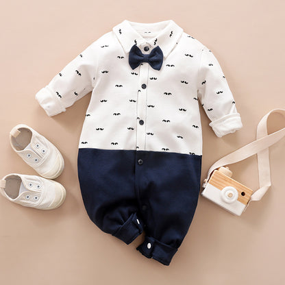 Gentleman Baby Romper - Long Sleeve Baby Clothes