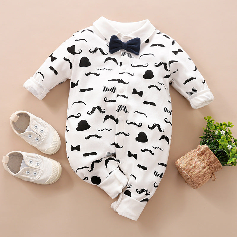 Gentleman Baby Romper - Long Sleeve Baby Clothes