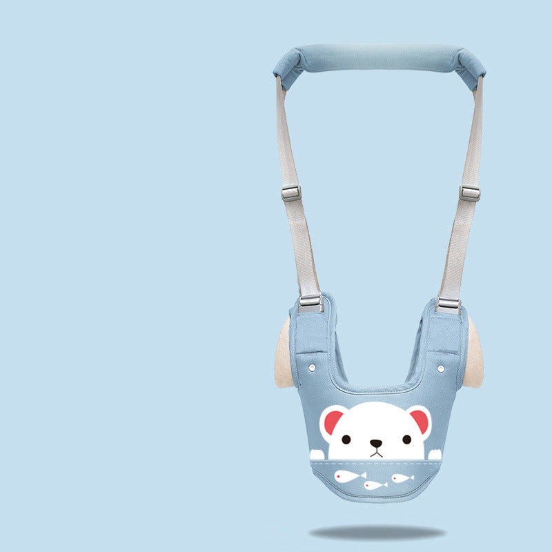 soft blue Comfortable Baby Walker Harness Backpack