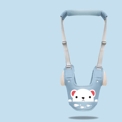 soft blue Comfortable Baby Walker Harness Backpack