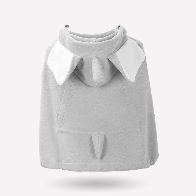 white Kids' Versatile Cartoon Strap Cape