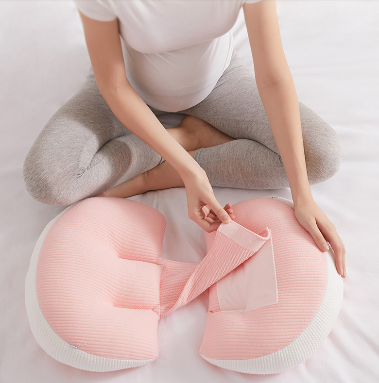 U-Shape Pregnancy Waist Support Pillow for Side Sleepers