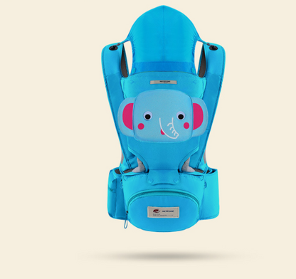 blue 3-in-1 Cartoon Waist Stool for Babies