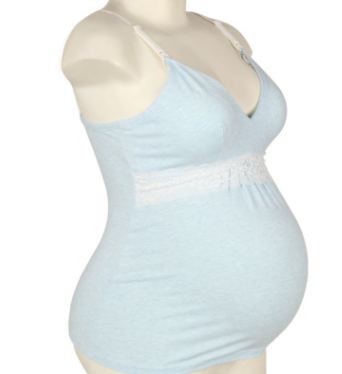 Cotton Lace Postpartum Nursing Vest for Women