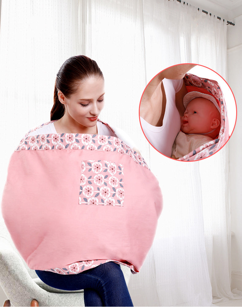 uppear view of women holding her baby in Soft & Breathable Baby Wrap Carrier 