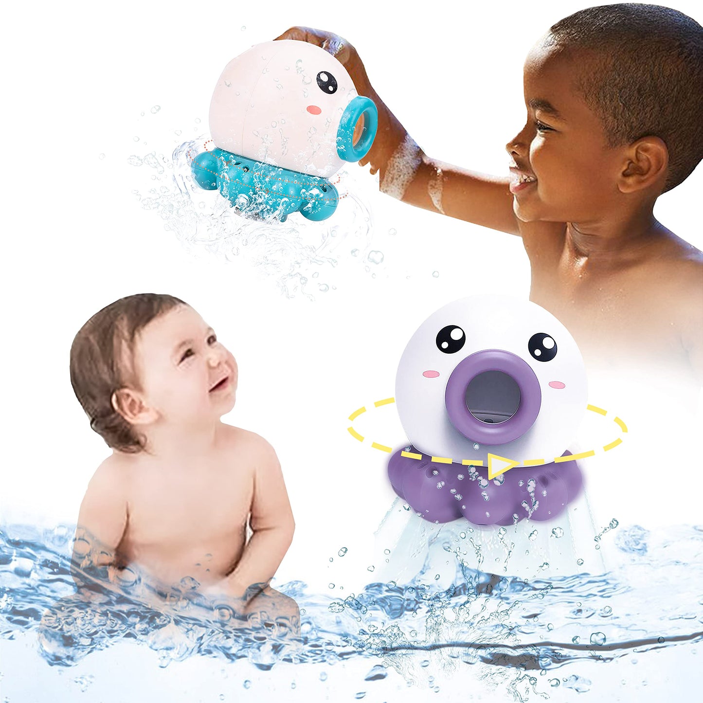 Octopus Fountain Bath Toy - Interactive Water Fun for Kids