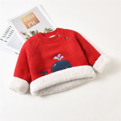 Baby Plush Warm Clothes - Soft Cotton Fabric