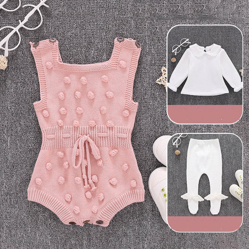 Pure Cotton Baby Clothes Set - Korean Style