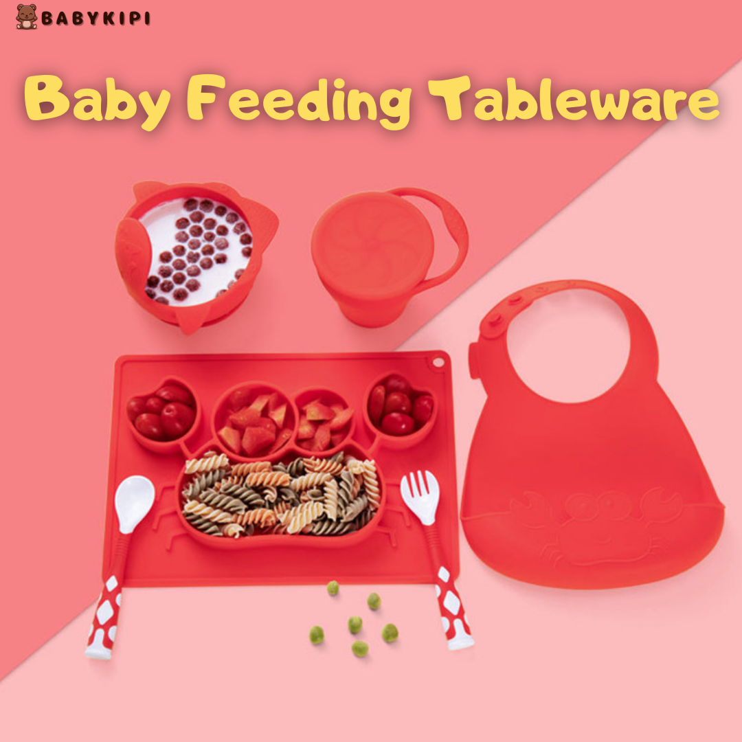 Baby Feeding Tableware Set - Utensils, Bowls, and More