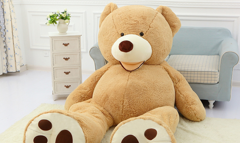 Giant Teddy Bear Plush Toy - Huge, Soft, and Adorable Leather Shell