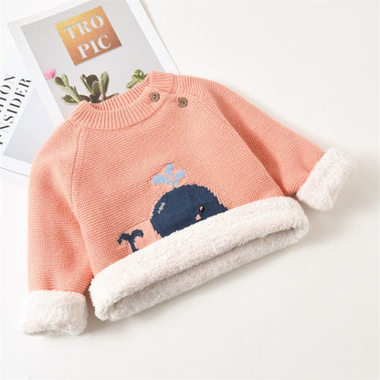 Baby Plush Warm Clothes - Soft Cotton Fabric