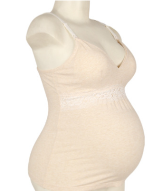 Cotton Lace Postpartum Nursing Vest for Women